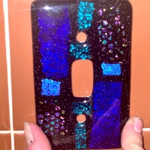 Fused Glass Art: light switch covers